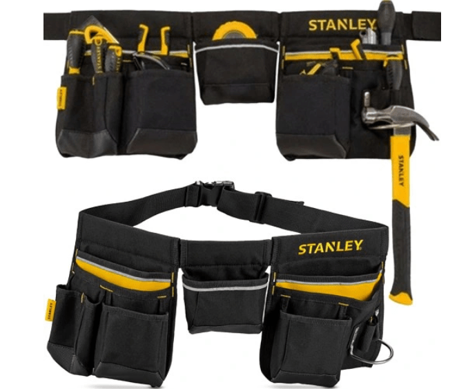 Żółto-czarny pas dla budowlańca marki stanley